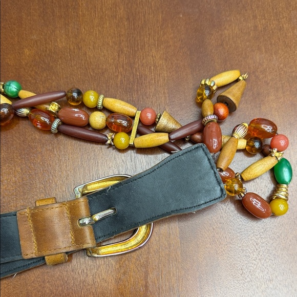 Vintage Belt with Colorful Accents - Picture 3 of 4